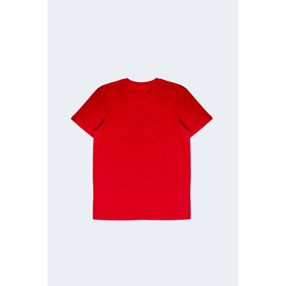 Rotes Baumwoll-T-Shirt