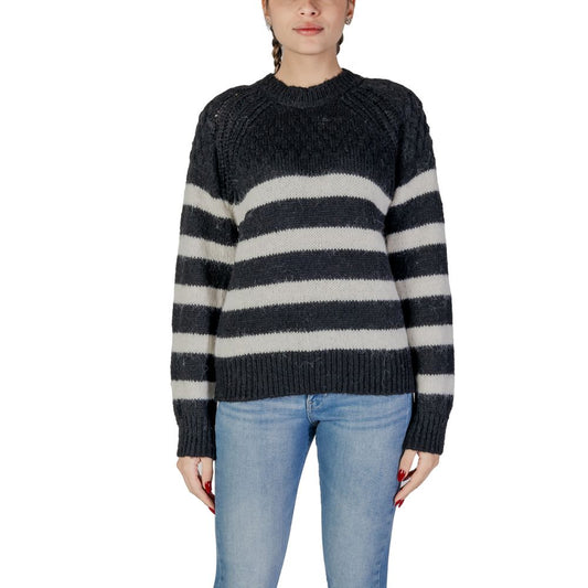 Black And White Recycled Polyester Sweater