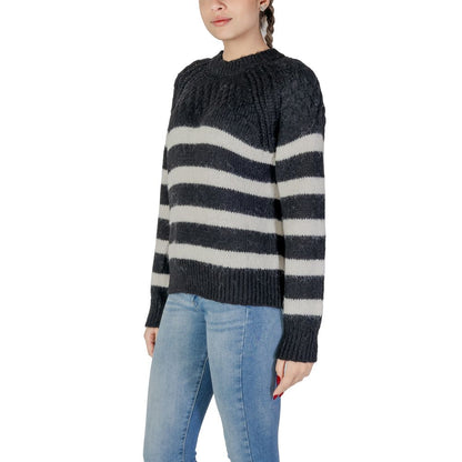 Black And White Recycled Polyester Sweater