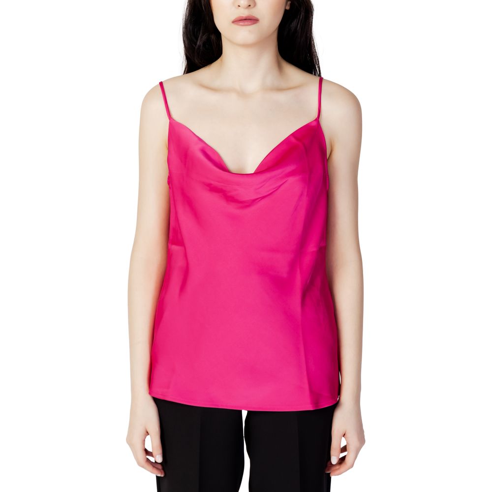 Rosa Polyester Tops &amp; T-Shirt