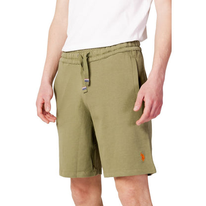 Grüne Baumwollshorts