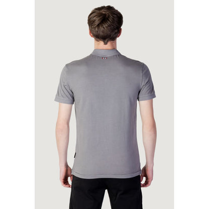 Gray Cotton Polo Shirt