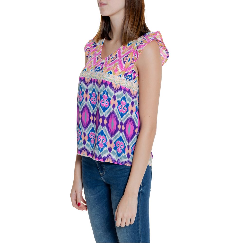 Multicolor Recycled Polyester Tops & T-Shirt