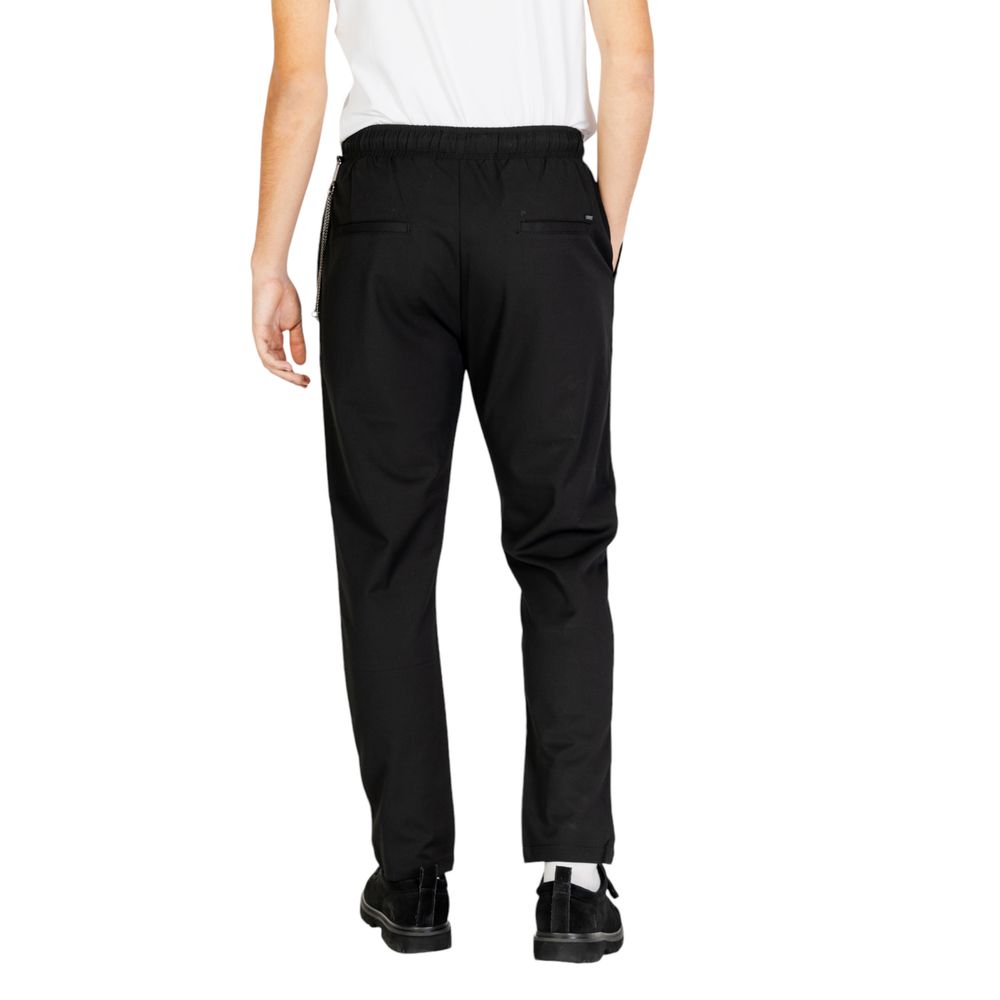 Black Polyester Jeans & Pant