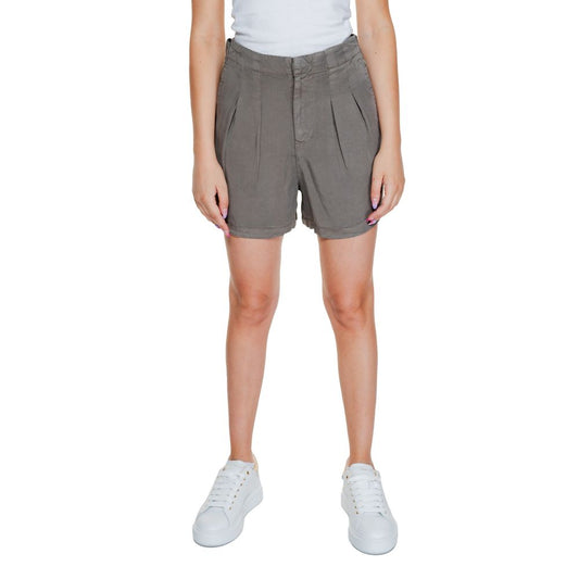 Graue Shorts aus Lyocell