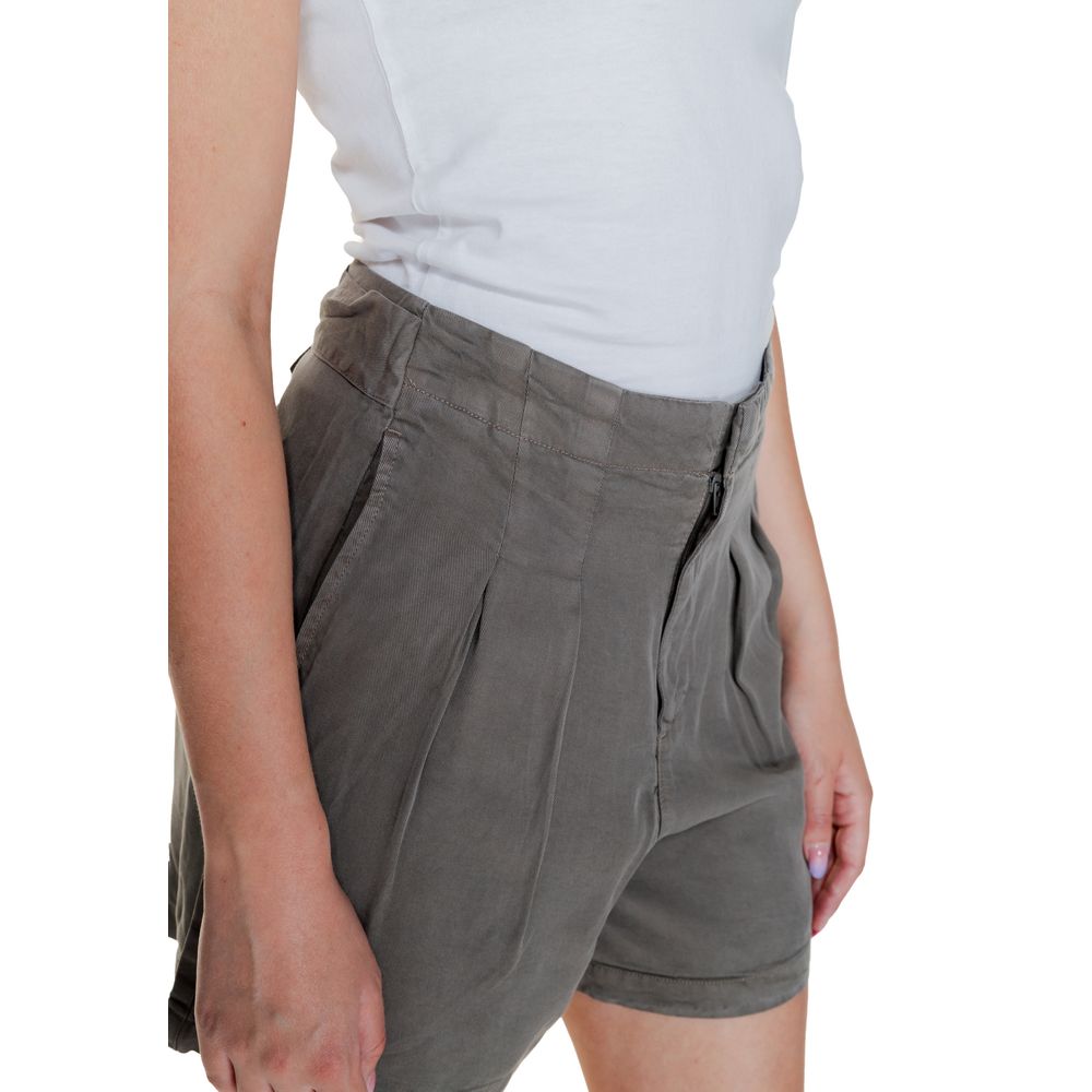 Graue Shorts aus Lyocell