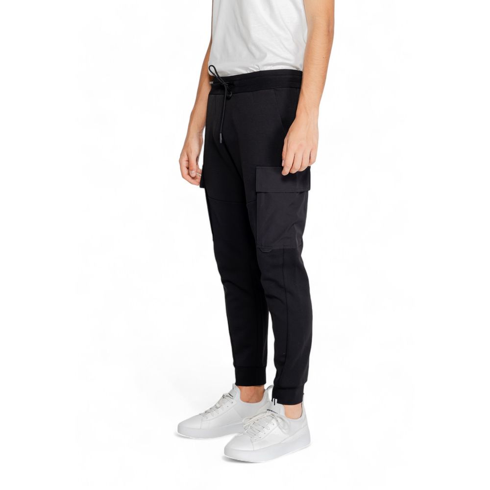 Black Cotton Jeans & Pant