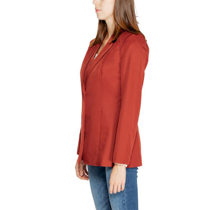 Rote Anzüge und Blazer aus Polyester