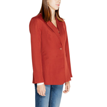 Rote Anzüge und Blazer aus Polyester