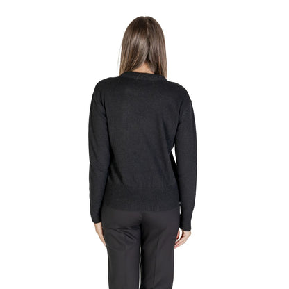 Black Polyester Sweater