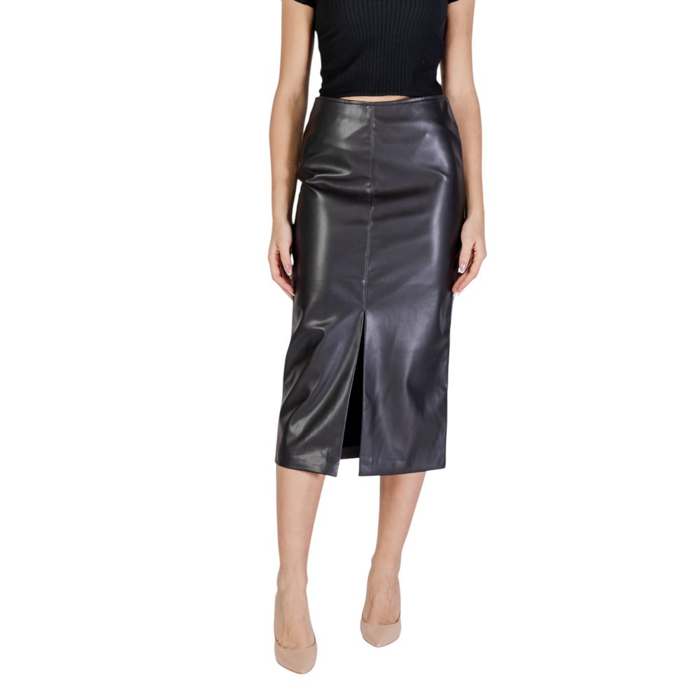 Black Polyester Skirt