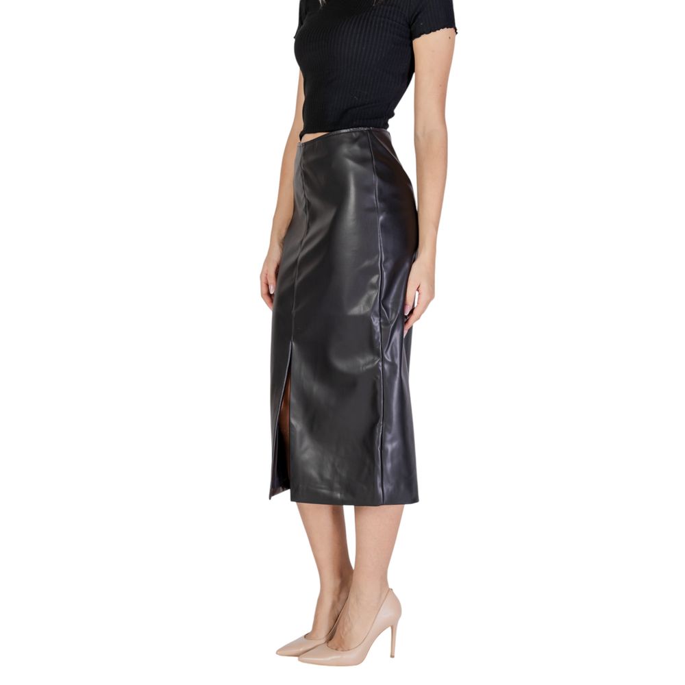 Black Polyester Skirt