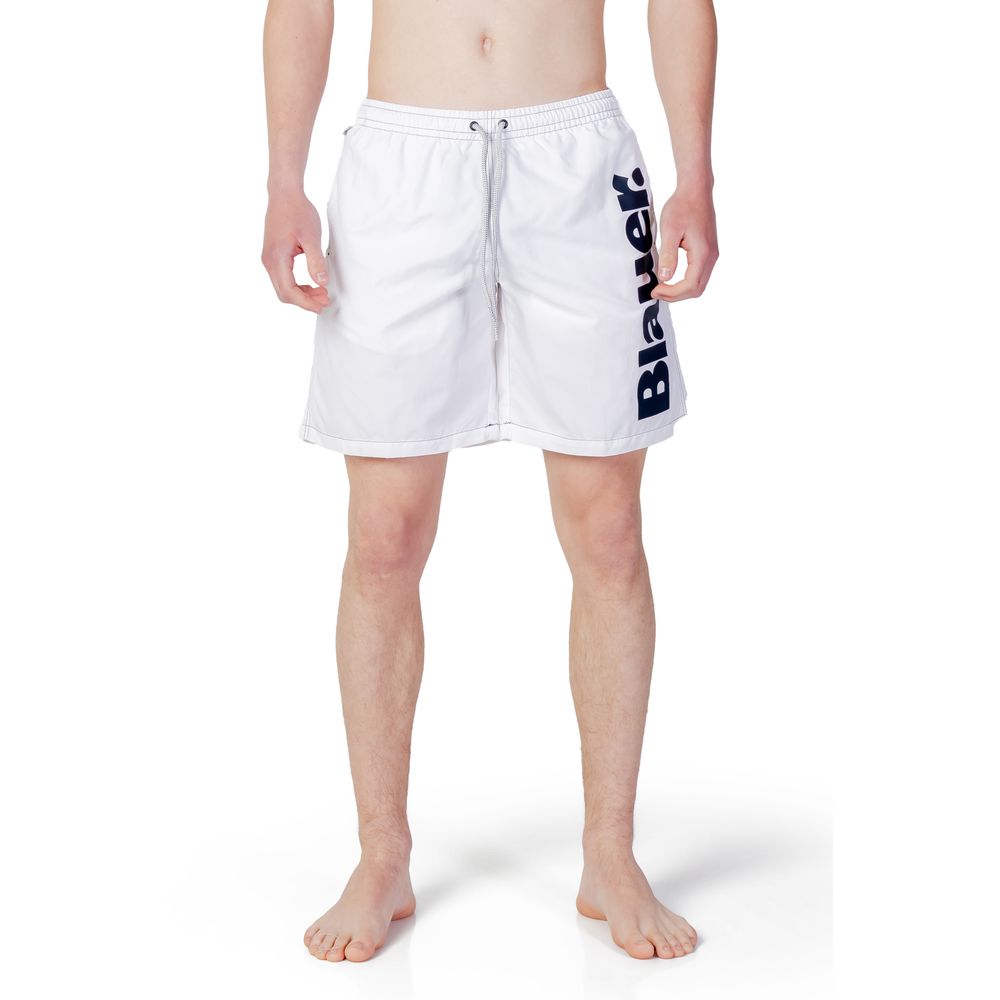 White Polyester Swimwear