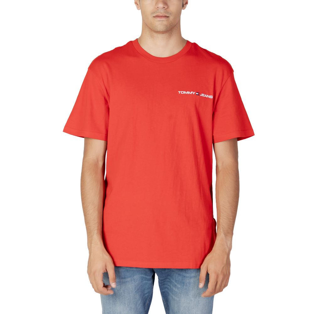 Rotes Baumwoll-T-Shirt