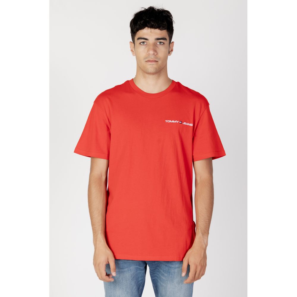 Rotes Baumwoll-T-Shirt