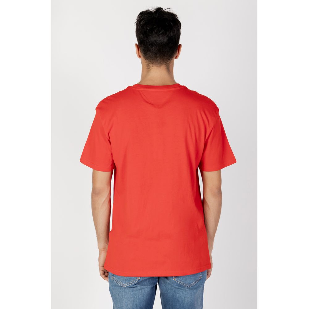 Rotes Baumwoll-T-Shirt