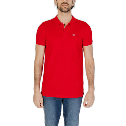 Rotes Poloshirt aus Baumwolle