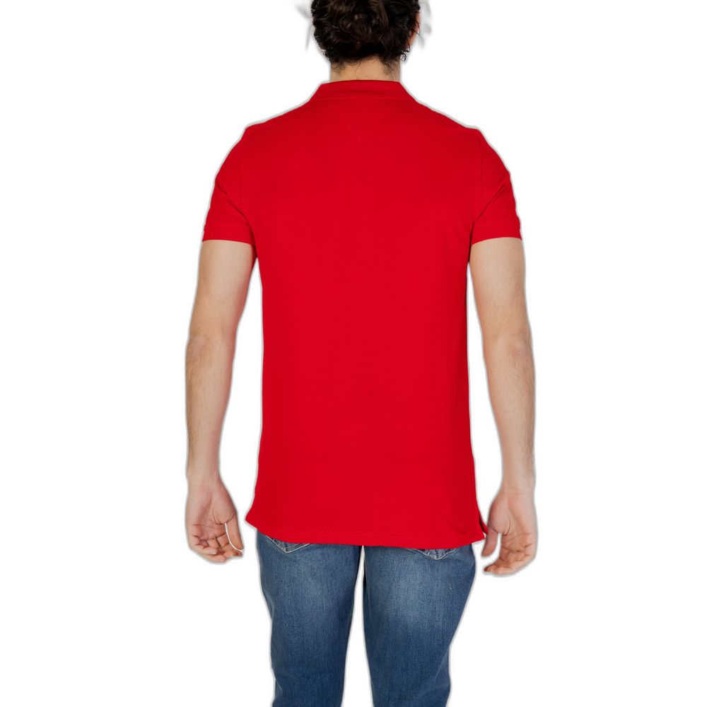 Rotes Poloshirt aus Baumwolle