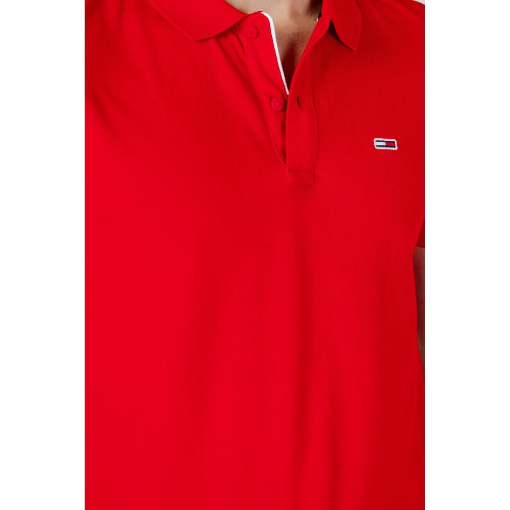 Rotes Poloshirt aus Baumwolle