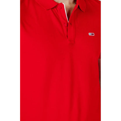 Rotes Poloshirt aus Baumwolle