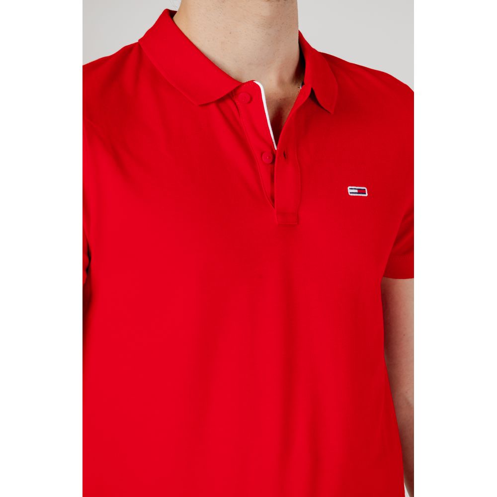 Rotes Poloshirt aus Baumwolle