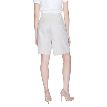 Graue Shorts aus Polyester