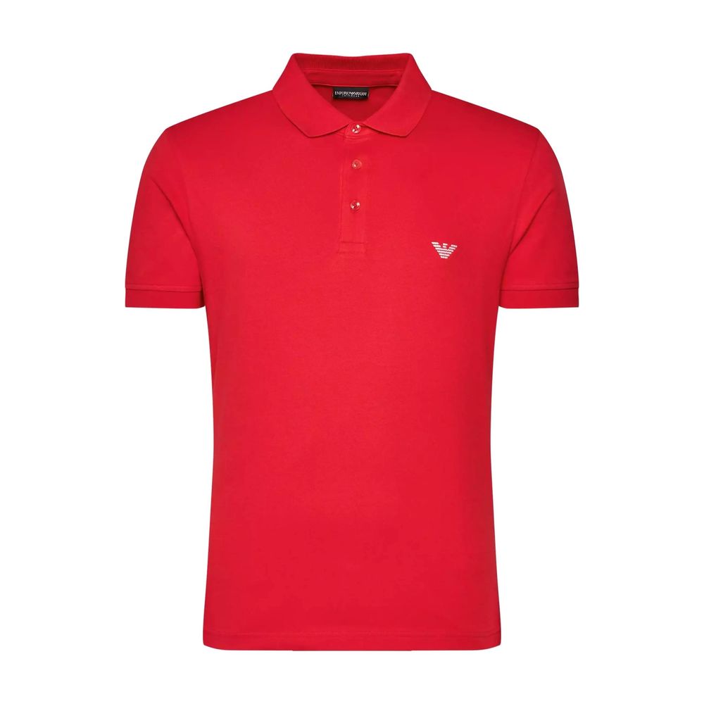 Red Cotton Polo Shirt