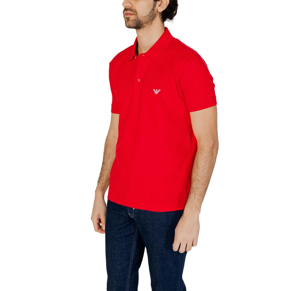 Rotes Poloshirt aus Baumwolle