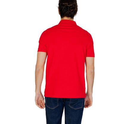 Rotes Poloshirt aus Baumwolle