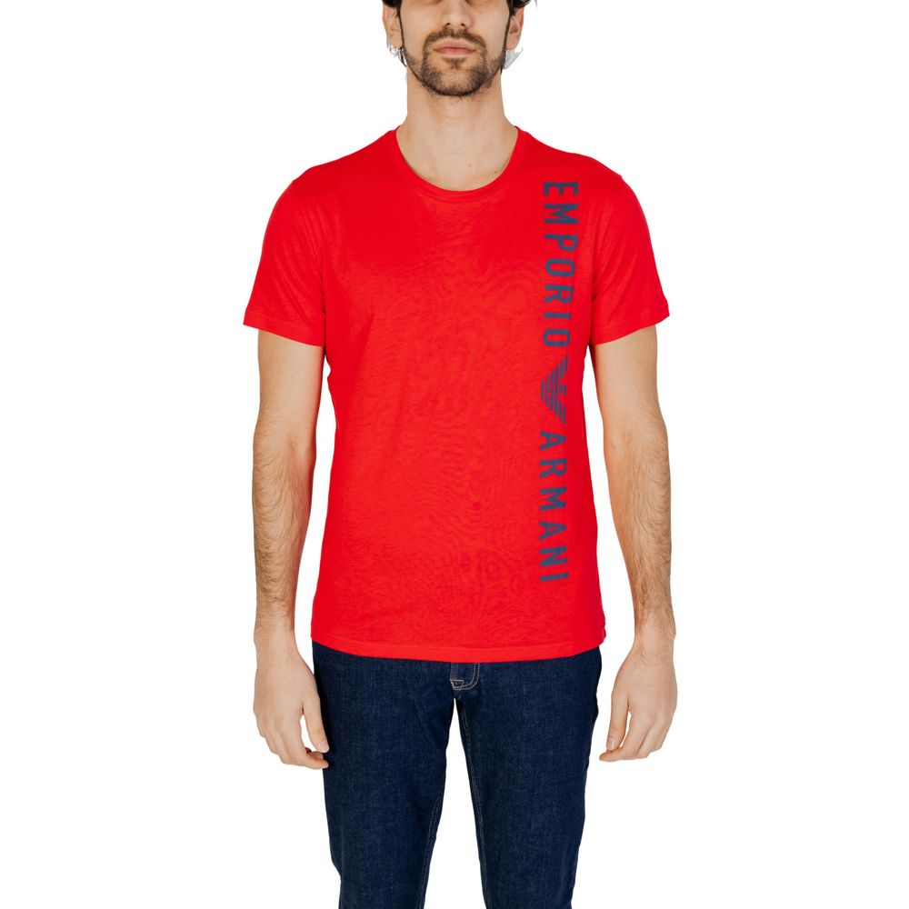 Rotes Baumwoll-T-Shirt