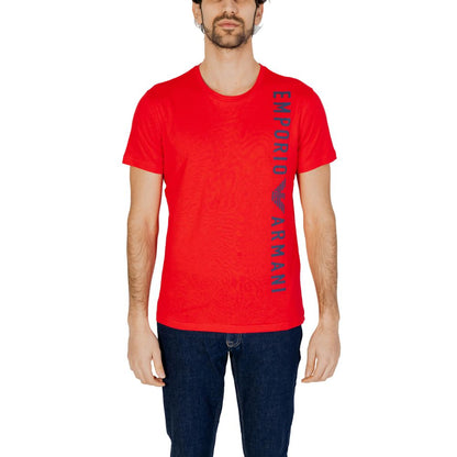 Rotes Baumwoll-T-Shirt