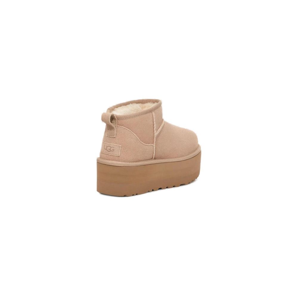 Beige Suede Boot