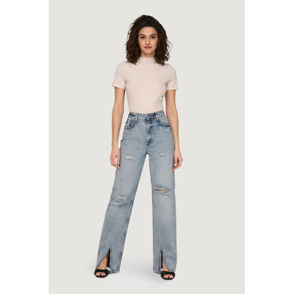 Hellblaue Jeans und Hose aus Baumwolle