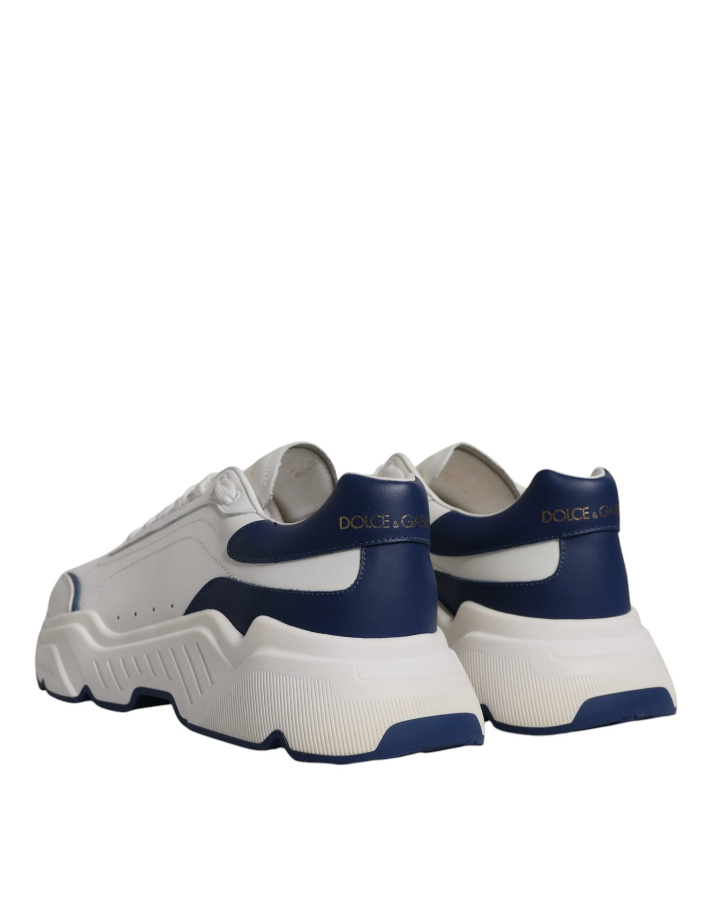 White Blue DAYMASTER Leather Sneakers Shoes