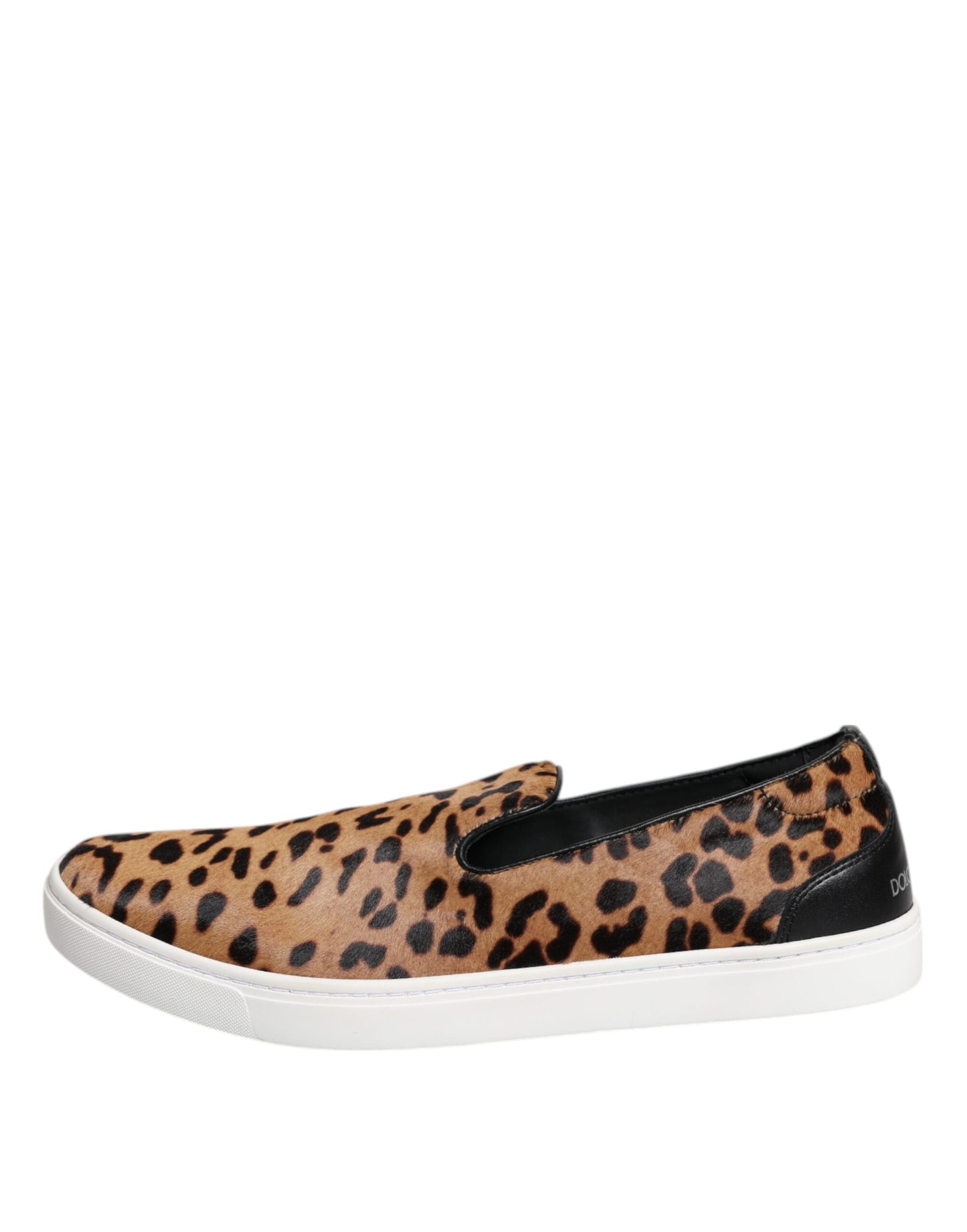 Braune Kalbsleder Pelz Leopard Männer Sneakers Schuhe