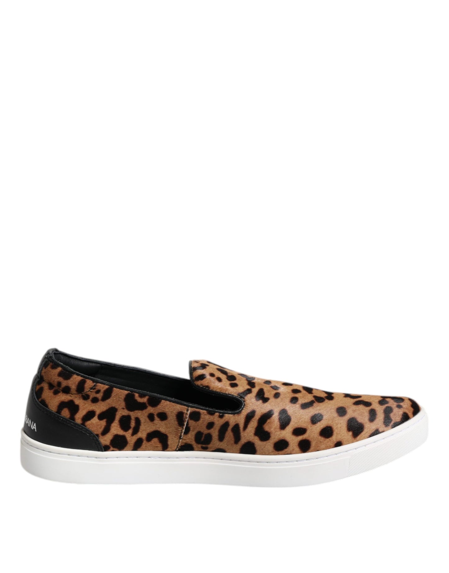 Braune Kalbsleder Pelz Leopard Männer Sneakers Schuhe