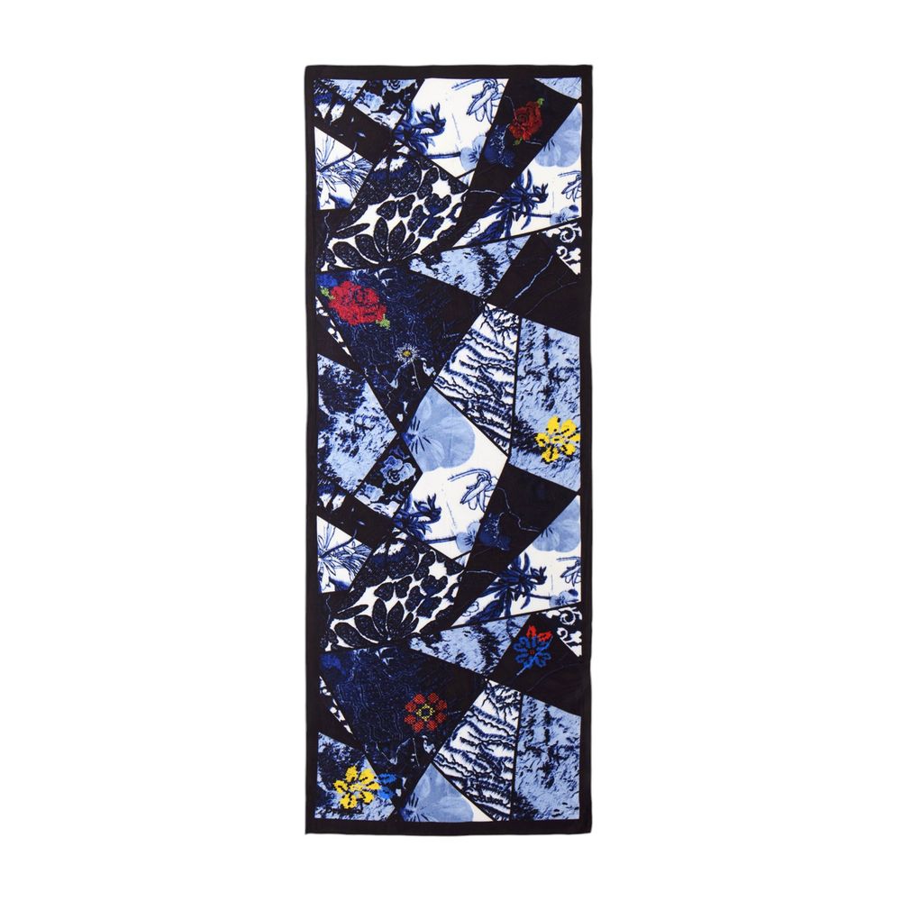 Blue Polyester Scarf