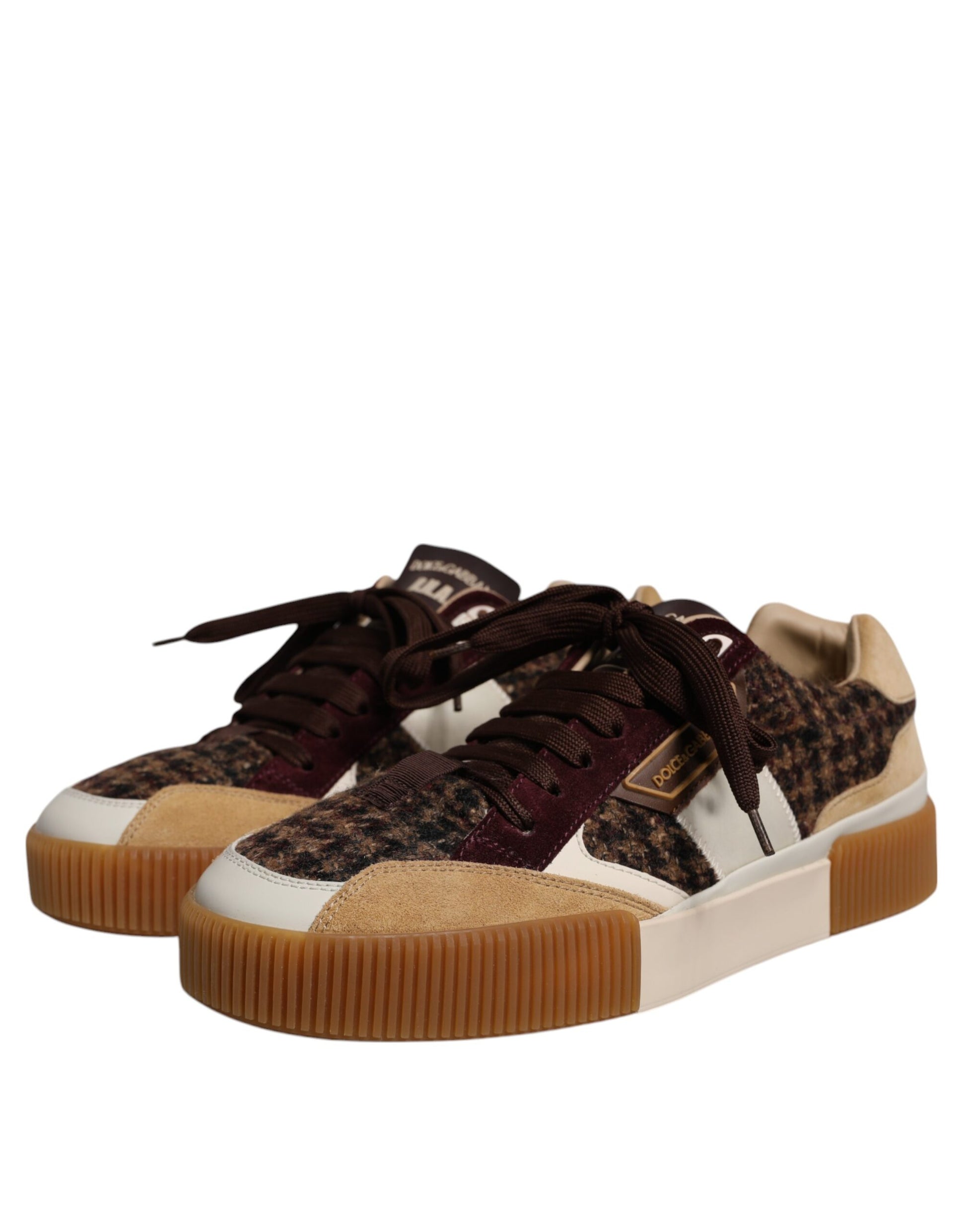 Mehrfarbige Miami Low Top Sneakers aus Leder