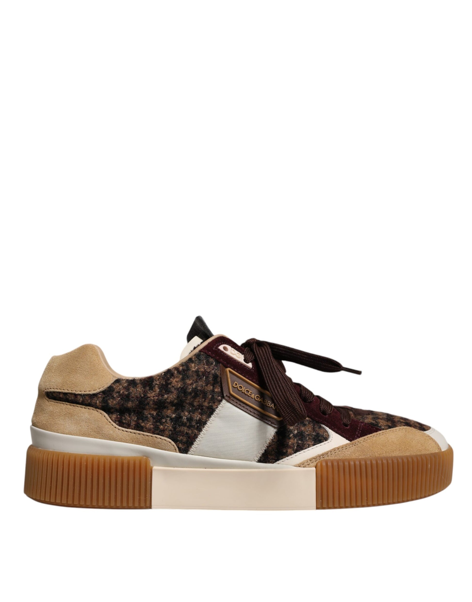 Mehrfarbige Miami Low Top Sneakers aus Leder