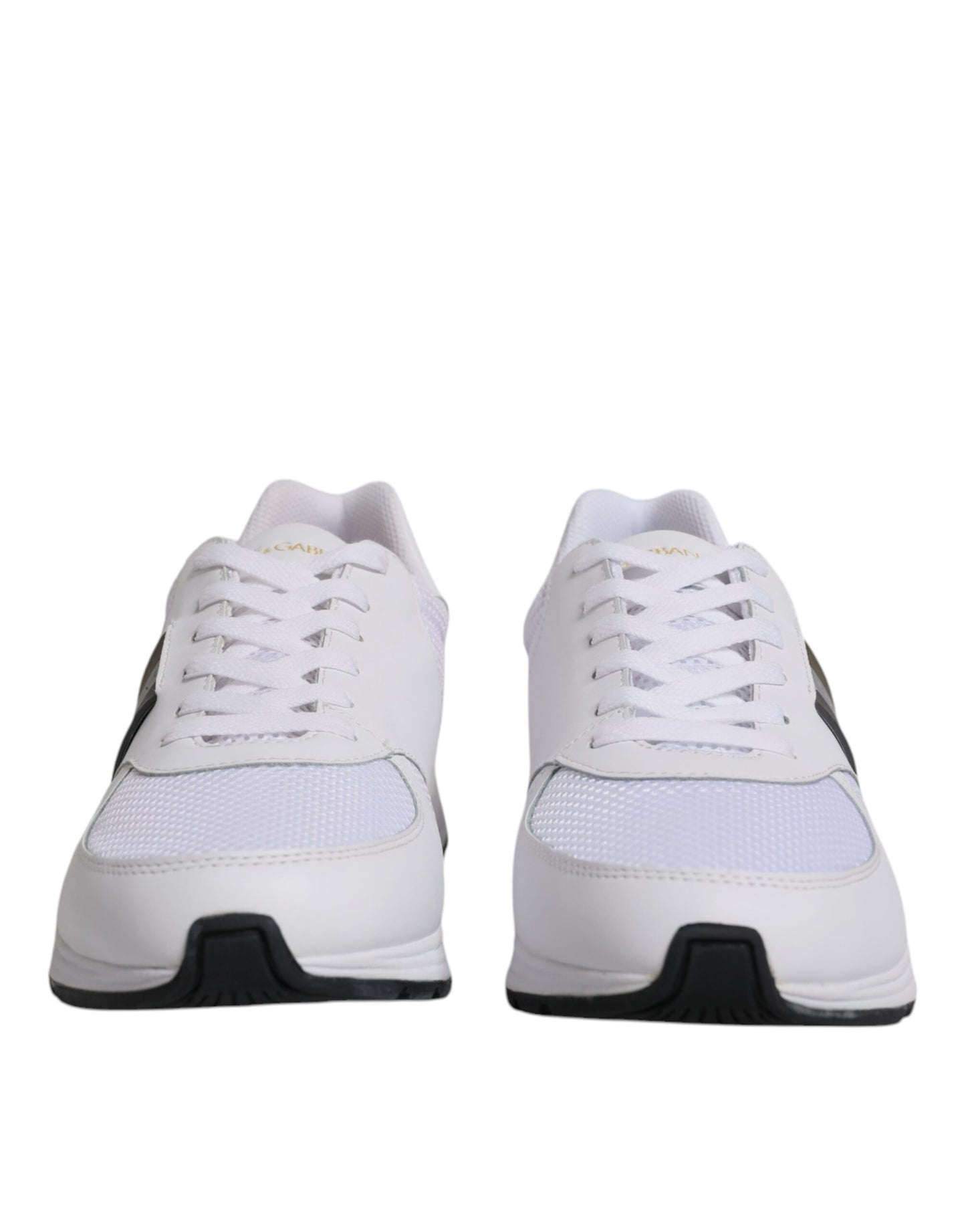 Weiße Casual Herren Sneakers aus Leder mit Logo