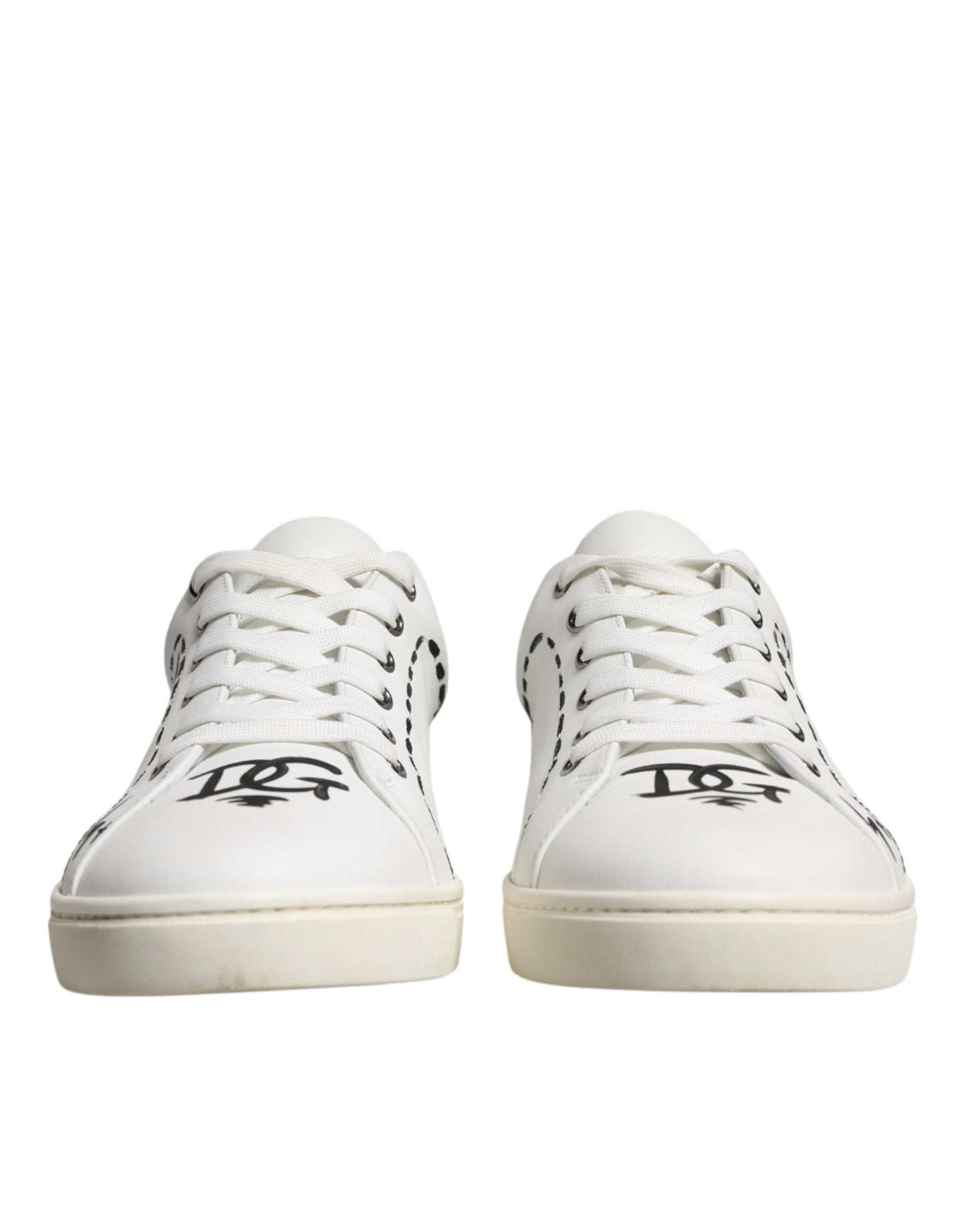 Weiße Milano Low Top Sneakers aus Leder