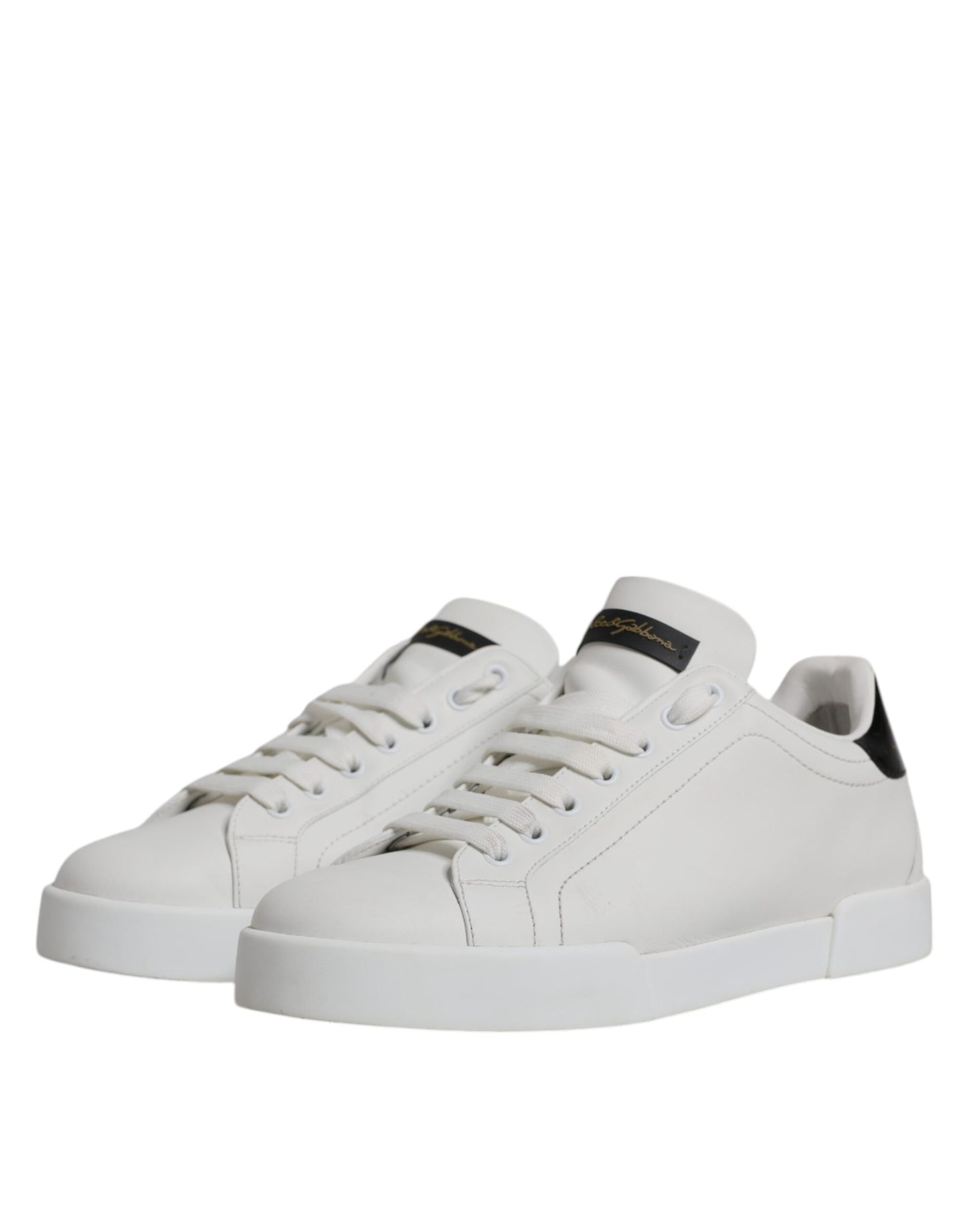 Weiße klassische Leder Low Top Sneakers Schuhe