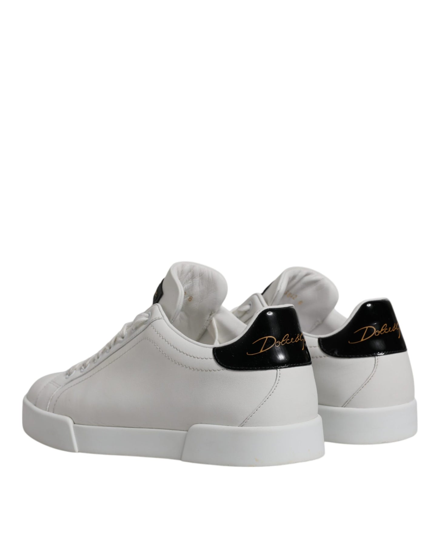 Weiße klassische Leder Low Top Sneakers Schuhe