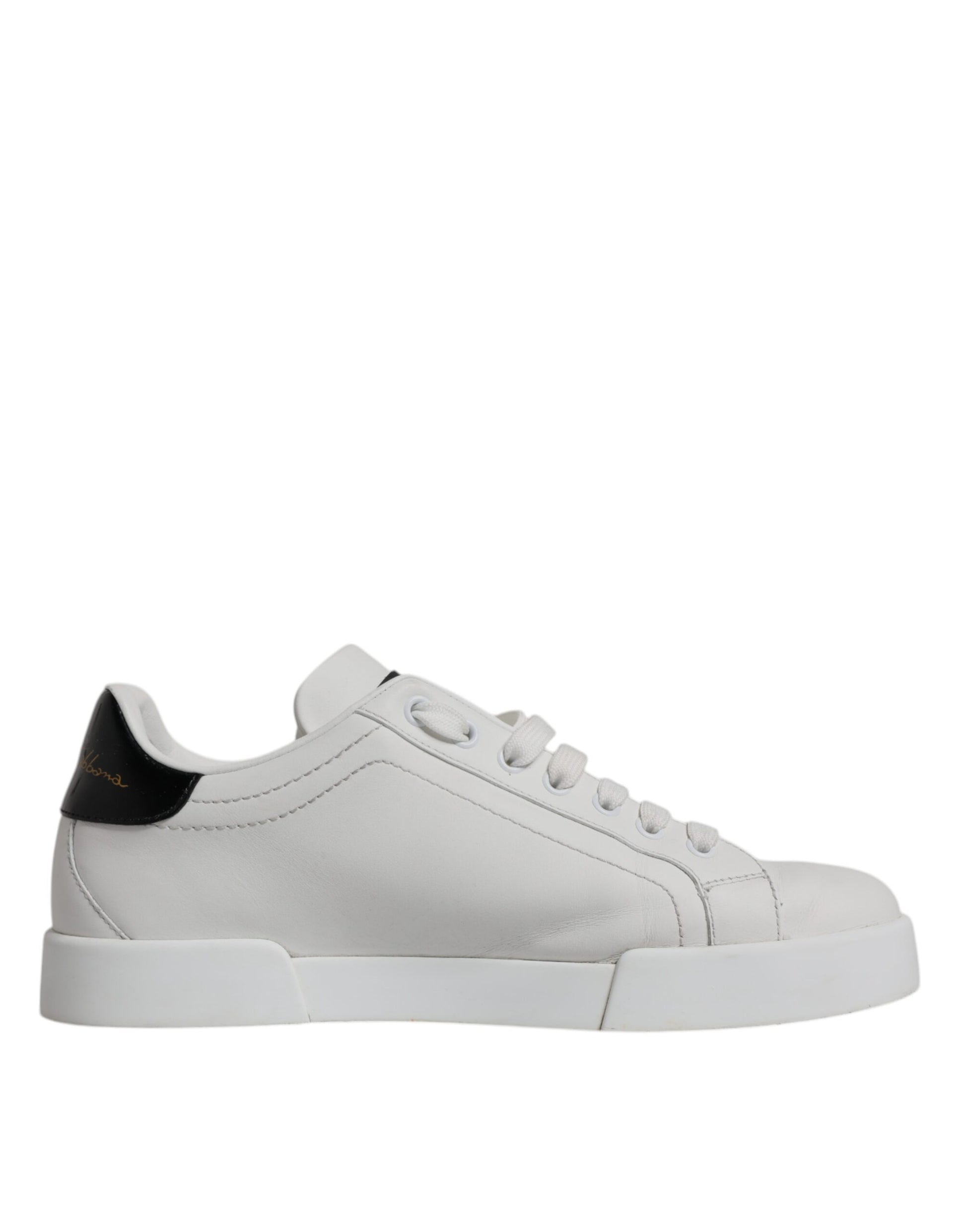 Weiße klassische Leder Low Top Sneakers Schuhe