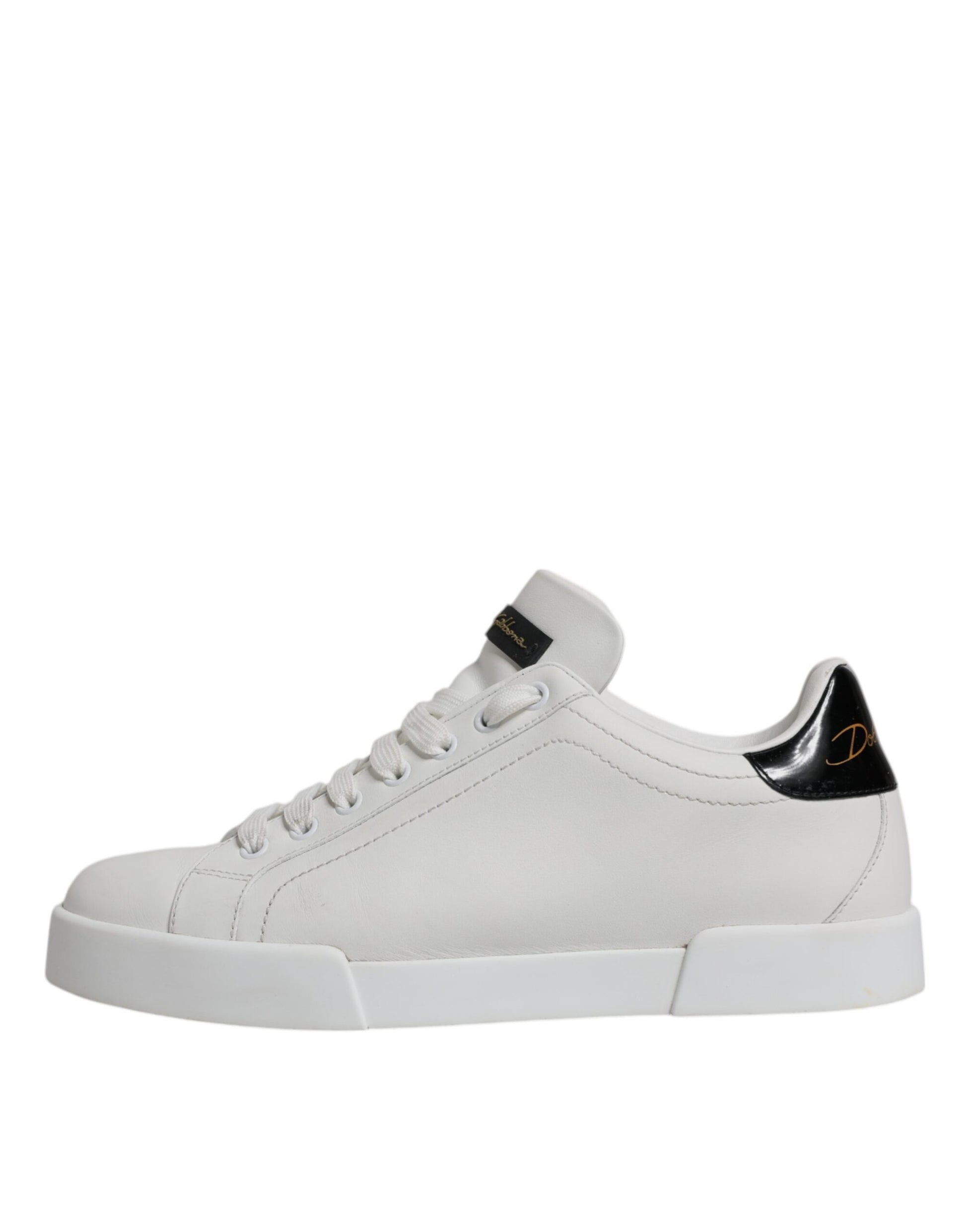 Weiße klassische Leder Low Top Sneakers Schuhe