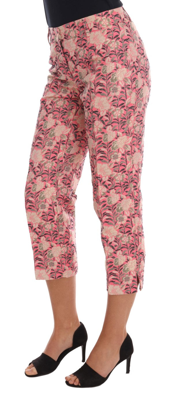 Elegant Floral Brocade Pants