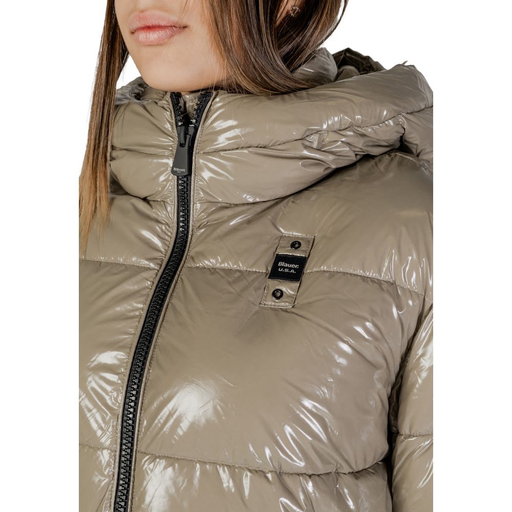 Beige Polyamide Jackets & Coat