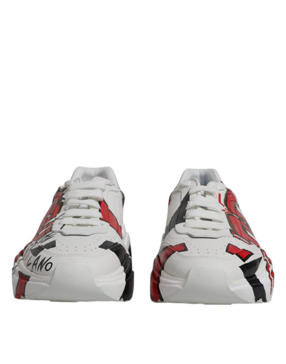 White Daymaster Hand Painted Sneakers Shoes