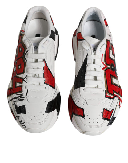 White Daymaster Hand Painted Sneakers Shoes