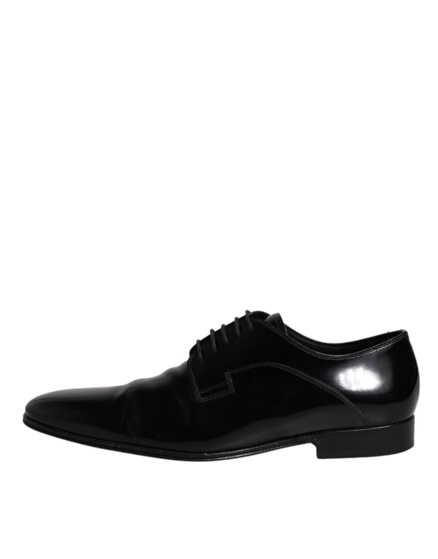 Black Patent Leather Derby Men Dress Shoes